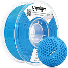 YXPOLYER Flexible PLA Pro 3D Printer Filament for Airless Basketball Airless Basketballs, Lightweight and Highly Elastic Soft PLA, Blue 1.75mm Filament for 3D Printing