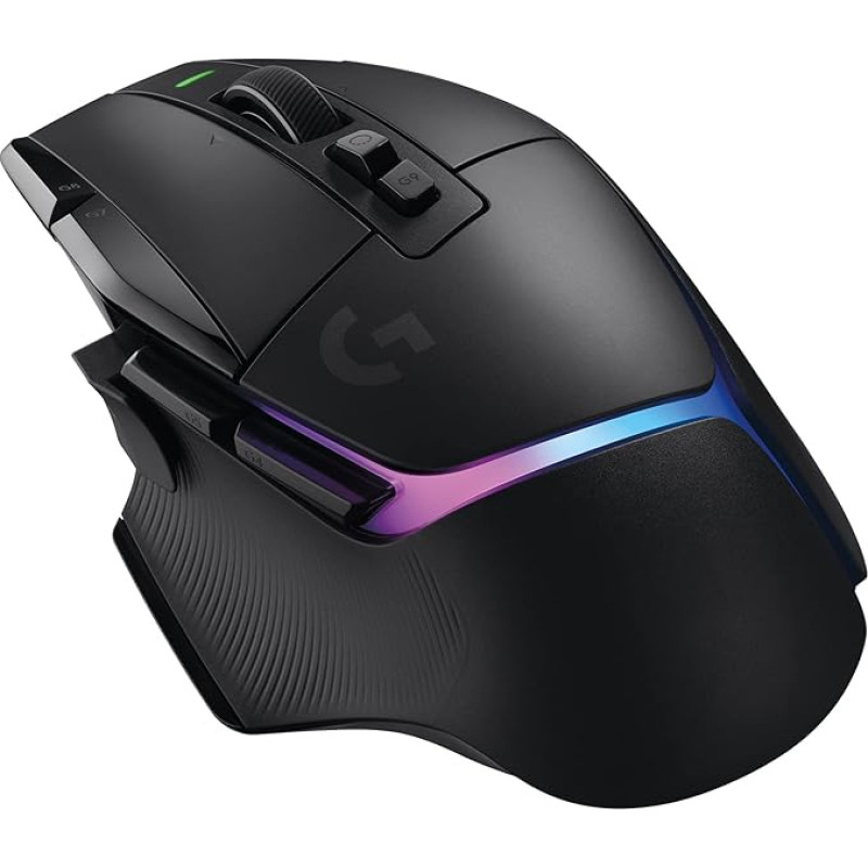 Logitech G 502 X PLUS LIGHTSPEED Wireless RGB Gaming Mouse - Optical Mouse with Lightforce Hybrid Switches, Lightsync RGB, Hero 25K Gaming Sensor, Compatible with PC - macOS/Windows - Black