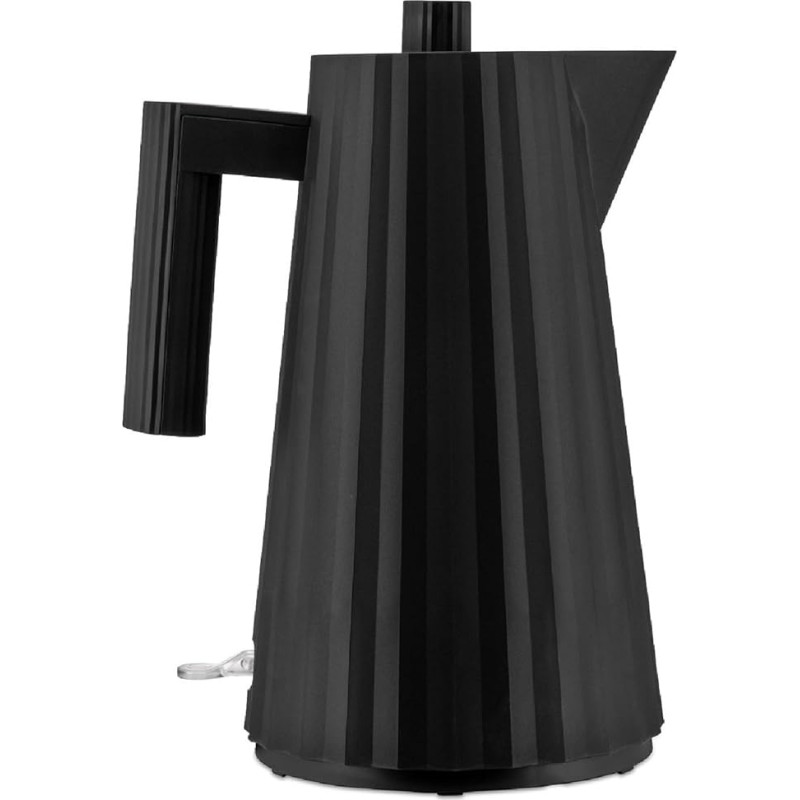 Alessi Plissé MDL06 B Kettle, 1.7 L, Thermoplastic Resin, Black, 2400 W, European Plug