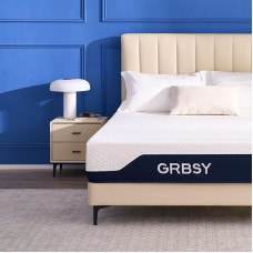 Grbsy H5 Mattress, Cold Foam Mattress with Ice Silk Cover, Cooling Gel and Bamboo Charcoal Foam, 7-Zone Comfort, Oeko-Tex & CertiPUR-US CertiPUR-US Certified, 120 Nights Trial Sleep, 90 x 200 x 26 cm