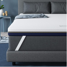 BedStory Mattress Topper, 120 x 190 cm, Thickness 7.5 cm, Memory Foam Mattress Topper, Ergonomic, Ventilated, High Density, Hypoallergenic Cover Washable