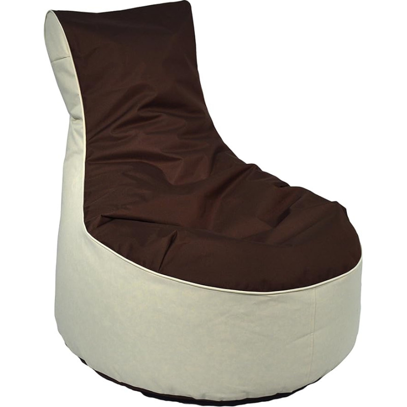 Kinzler Outdoor Suitable Bean Bag / Arm Chair, 80 x 80 x 90 cm, Dual-Coloured