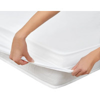Mattress Protector 140 x 200 cm Waterproof, Anti-Dust Mite Mattress Cover, Breathable Mattress Topper, Waterproof Mattress Protector Cover, Hygienic Topper, Waterproof Topper