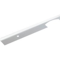 CEZAR End Strip Worktop Aluminium Angle Strip Connect Kitchen Strip with Holes Height 22mm Length 0.62m Silver