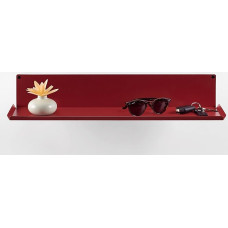 D-Segno Fly-K Wall Shelves Design, Modern and Minimalist Design, Shelf Suitable for Office, Living Room, Bathroom, Bookcase, P15 x L40/62 x H10 cm, 100% Made in Italy (62 cm, Red)