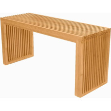 APRTAT Bamboo Dining Bench 35.4 Inch Farmhouse Decor Indoor Kitchen Table with Outdoor Entrance Function