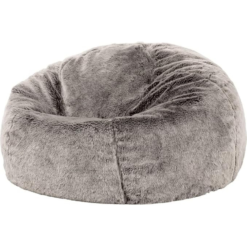 Icon Classic Faux Fur Bean Bag Living Room Bean Bag 85cm x 50cm Large Chair for Bedroom