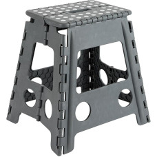 ARREGUI TB39-G Folding Stool for Adults or Kids, Foldable Stool, Kids Stairs for Kitchen, Bathroom, Camping, 39 cm, Height Storm Grey
