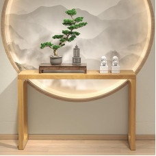 Eingangstisch aus Holz, Wohnzimmer-Eingangstisch, schmaler Beistelltisch, moderner Konsolen-Sofatisch, Eingangstisch, Flurtisch, Tisch hinter der Couch, für Wohnzimmer, Foyer, Flur, Büro(Wood,80cm/31.