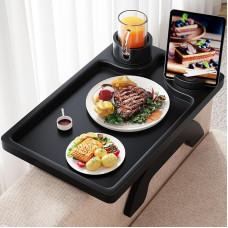 Aofure Black Couch Arm Tray