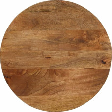 vidaXL Table Top, Wooden Top for Table, Dining Table, Coffee Table, Replacement Table Top, Round, Solid Wood Top, Diameter 60 x 2.5 cm, Solid Mango Wood