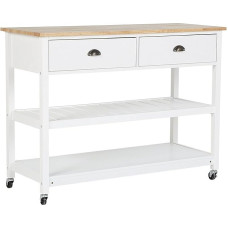 Navarino Large Serving Trolley Country House Style White