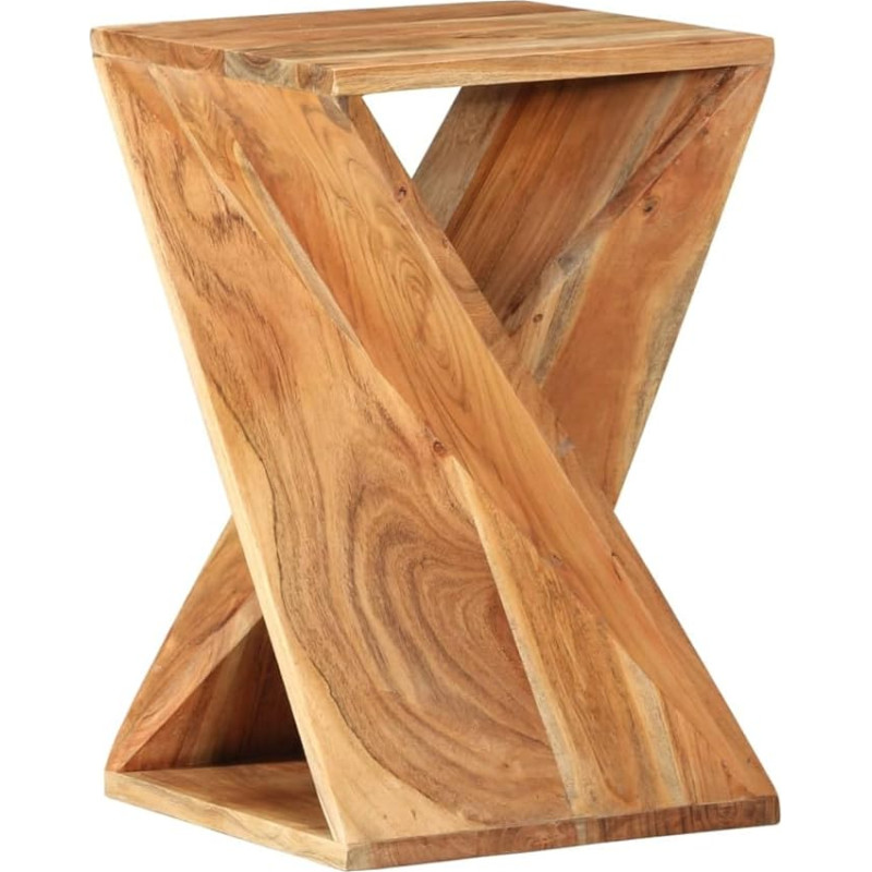 vidaXL Side Table Stool Bedside Table Living Room Table Telephone Stand Sofa Table Coffee Table Tea Table 35 x 35 x 55 cm Solid Wood Acacia