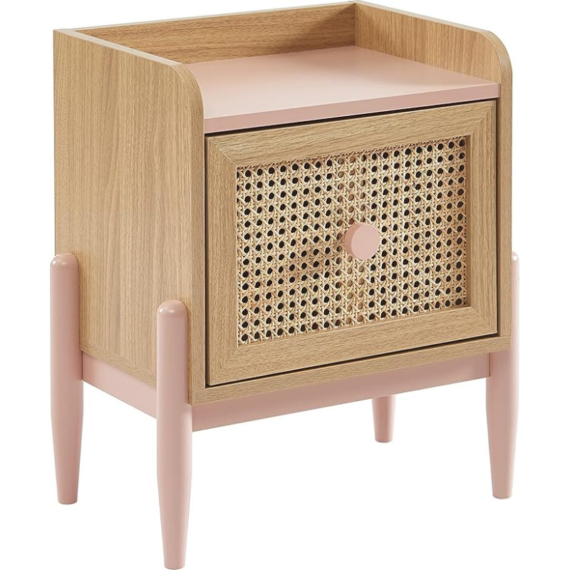 BAÏTA Paolo Rosa and Cannato Rattan Children's Bedside Table