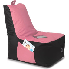 BuBiBag Bean Bag for Children and Adults, Gaming Bean Bags with Filling for the Children's Room, Gamer Chair for Large and Small, XXL ChillBag, Powder Pink