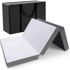 Autsel Folding Mattress 65 x 195 x 10 cm 3-Piece Folding Mattress Camping Mattress Guest Bed Floor Mattress Guest Mattress Camp Bed Folding Bed