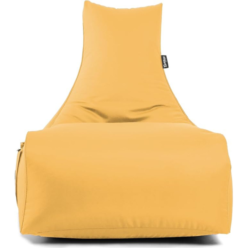 BubisBag Gaming Bean Bag for Gaming with & Pockets, Lounge Cushion, Game Chair for Children and Adults, Beanbag Indoor and Outdoor - Magic Gambler (Sand)