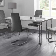 Julian Bowen Positano Dining Table, White Marble