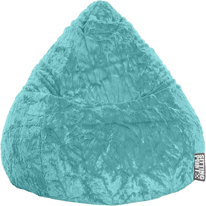 Sitting Point Magma-Heimtex Fluffy Bean Bag XL in Turquoise