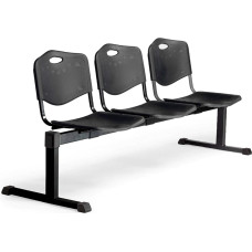 Piqueras and Crespo bancada 3 Posts, PVC, Black, 60.00 X 178.00 X 81.00 cm