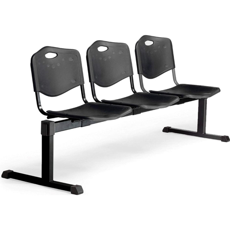 Piqueras and Crespo bancada 3 Posts, PVC, Black, 60.00 X 178.00 X 81.00 cm