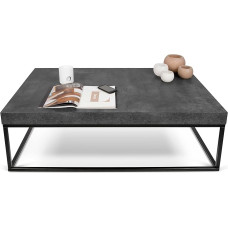 TEMAHOME Petra 120 Coffee Table/Coffee Table, 120 x 75 x 38 cm, Black