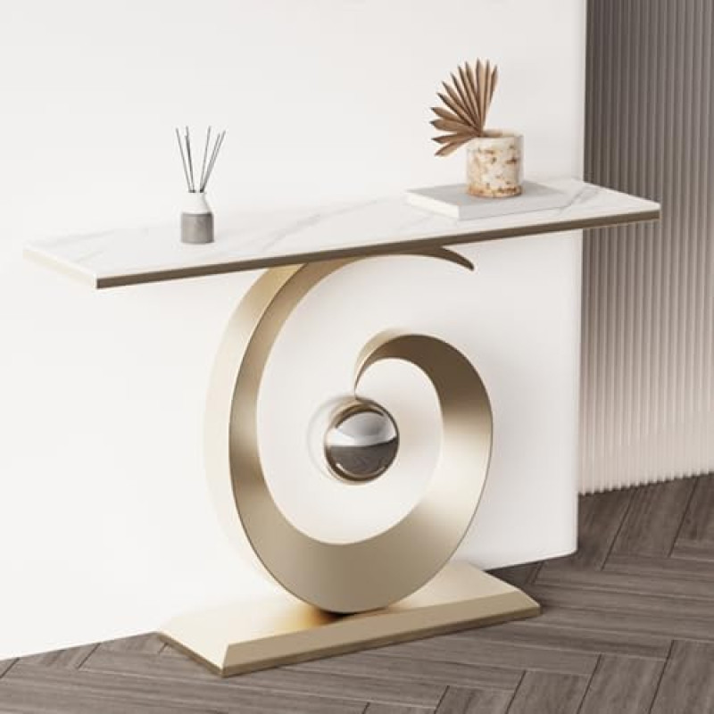 Modern Console Sofa Table, Elegant Entrance and Hallway Accent Table for Stylish Living Room and Foyer Decor
