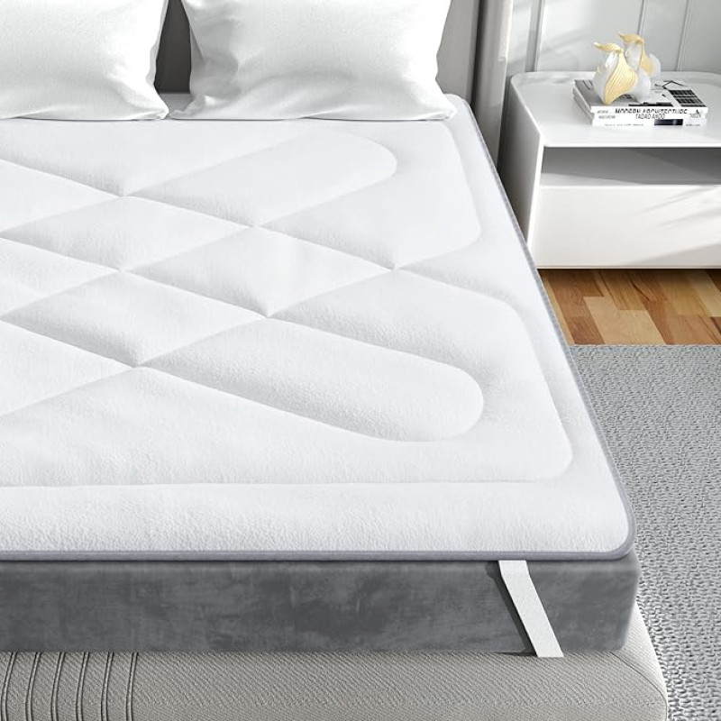BedStory Mattress Protector (180 x 200 cm) Bamboo Cover Extra Soft Dust Mite Proof and Breathable Ideal for Sofa, Bz, Caravan, Travel etc