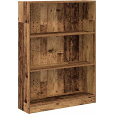 vidaXL Bookcase, Bookcase with Storage Space, Standing Shelf for Living Room, Office, Office Shelf, Filing Shelf, Storage Shelf, Antique Wood Look Wood Material