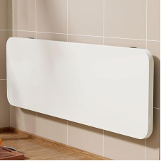 Wandmontierter schwebender Schreibtisch – faltbarer, funktionaler platzsparender Schreibtisch für Zuhause, Büro, Küche, Waschküche, Arbeitsplatz (weiß, 80 x 20 cm)