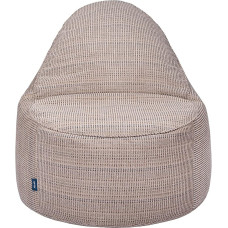 Loft 25 Relaxing Adult Bean Bag Chair | Indoor Living Room Gaming Beanbag | Soft Woven Padding, Lounger Seat | Lightweight Ergonomic Design | Durable & Comfortable (Beige, Padding)