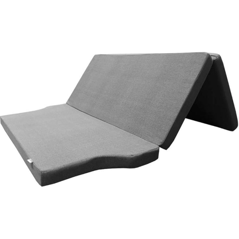 Folding Mattress with Viscoelastic Camper for Citroën SpaceTourer, Peugeot Traveller, Toyota Proace Verso and Opel Zafira Live Firm