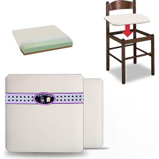 Padded Seat in Faux Leather – Notebook Pisa cm. 37 x 37, Seat, Chair, Pu Leather, with a foam