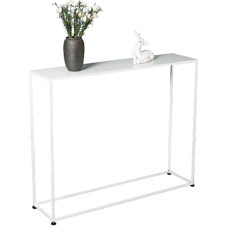 Narrow Console Table Metal Side Table for Hallway Entrance High Sofa Table Display Table with Shelf Modern Console Sofa Table for Living Room Furniture