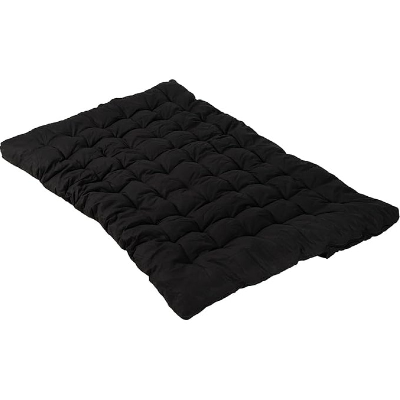 MEUBLE COSY Futon Folding Mattress, Floor Mattress, Padded, 135 x 190 x 10 cm, Black