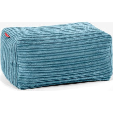 Lounge Pug, Pouf Footstool Corduroy Turquoise