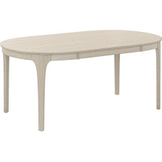 Runder Esstisch aus Massivholz, Teil des Esstisch-Sets, Mix-and-Match-Tisch, Stuhl separat erhältlich für Esszimmer, Küche, Grau