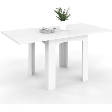 IDMarket - Dona Extendable Rectangular Dining Table for 4-8 People White 80-160 cm