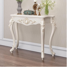 Vintage Entry Console Table Elegant Decorative Furniture for Entryway Hallway Foyer Sofa Table with Classic Legs