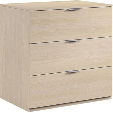 13 Home Caliel A5 Bedside 3 cassetti. Dim. 77 * 38 * 80H cm. melamina. Oak.
