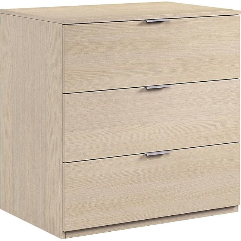 13 Home Caliel A5 Bedside 3 cassetti. Dim. 77 * 38 * 80H cm. melamina. Oak.