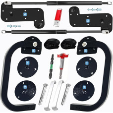 Tlongxia Vertical Queen Murphy Bed Hardware with Coarse Gas Bumper Spring Frame, Concealed Murphy Bed Set, Mattress for Semi Automatic Folding Closet, Bedroom, Study Room, Murphy