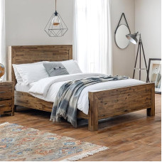 Julian Bowen Hoxton Antique Oak Double Bed