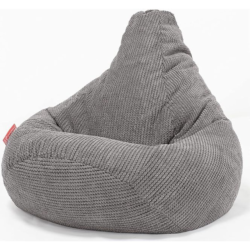 Lounge Pug, Gaming Bean Bag Chair Pom-Pom Anthracite