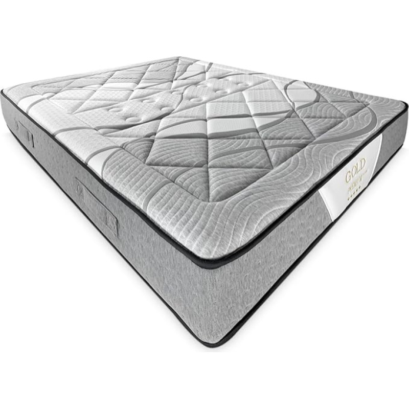 Somnia Descanso Premium Memory Foam Comfort Mattress 160 x 200 cm, Ergonomic and Comfortable, Thickness 30 cm, Memory Foam Springs, Dust Mite Resistant, Antibacterial and Hypoallergenic