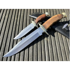 Perkin Fixed Hunting Knife with Sheath Hunting Knife Set 2-Piece Hunting Knife Set with Bowie Sheath