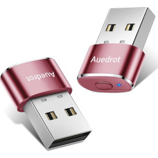 AUEDROT Mouse Jiggler Mittetuvastatav USB Mouse Mover koos lülitusnupuga, metallist hiiremootor automaatne hiiremootor, 2 Jiggleri režiimiga, Plug & Play, hoiab arvuti / sülearvuti ärkvel, Rose Gold, 2 tükki
