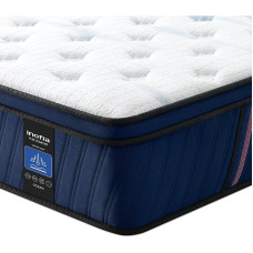 Inofia Mattress 90 x 200 cm Ocean Pocket Spring Mattress H2/H3, Height 30 cm with 7-Zone Single Pocket Springs Memory Foam and 3D Air Technology for Restful Sleep, 100 Nights Trial Sleep