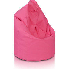 Ecopuf Bean Bag Pink Size L - Indoor and Outdoor Pouf - Stain Resistant - Polystyrene Padded Bean Bag - Adult Bean Bag with Double Zip