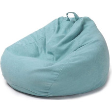 ZZX Bean Bag Cover Premium Giant Bean Bag Cover Ideal for Teens and Adults Without Filling, light blue, xx-large